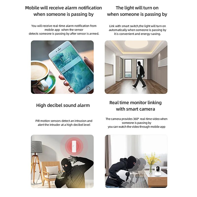 Tuya WiFi Zigbee PIR Motion Se - Home Improvement And Hardware recension och pris
