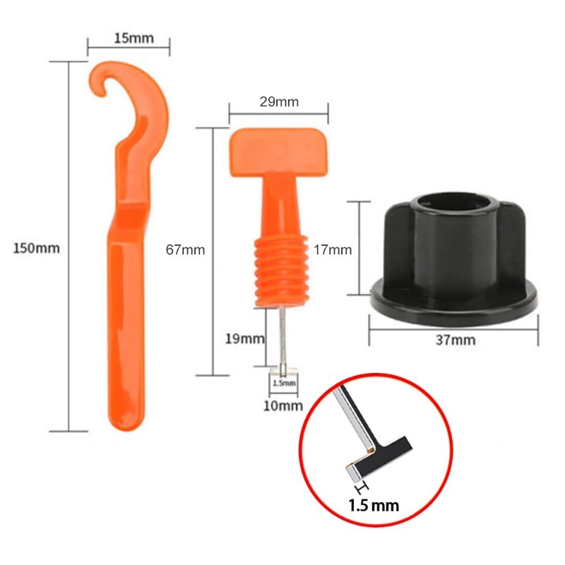 51Pcs Floor Tile Leveling Syst - Tile Leveling Clip recension och pris