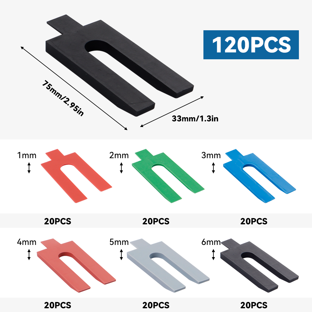120PCS Reusable U-shape Cerami - Tile Leveling Clip recension och pris